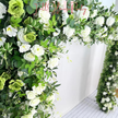 White Roses Greenery Garland