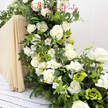 White Roses Greenery Garland