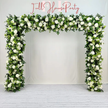 White Roses Greenery Garland