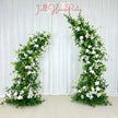 Wedding Archway Artificial Ivory Rose  Archway,Flower Row Arrrangement Marriage Wedding PillarFlower,Wedding Flower Party Event backdrop