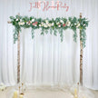 USA Local Stock---Wedding arch decoration with white roses and eucalyptus leaves