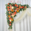 USA Local Stock---Wedding Arch Decoration with pink purple and white roses （Free matching curtains ）