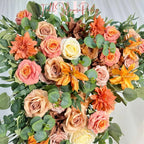 USA Local Stock---Wedding Arch Decoration with pink purple and white roses （Free matching curtains ）