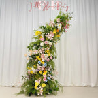 White Floral & Greenery Arch: Wedding Flower Arrangement (6ft + 7ft)