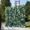 60% Off | Ships from Houston |5D  Flower Wall 8*8ft  - Flower Wall Rolling Up Curtain Wall, Fabric Flower Wall, Wedding Party Photo Backdrop