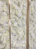 2 Piece  - 6.5ft Square Gold-Plated Floral Background Stand, Wedding Arch, Background Frame, Bridal Wedding Background