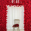 W8Ft x H8.53Ft Rollable Artificial Red Rose Arch Wedding Decoration, Flower Arch Wedding, Backdrop Flower Archway Party Decor for Events