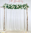 USA Local Stock---Wedding arch decoration with white roses and eucalyptus leaves