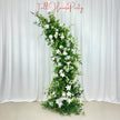 US Seller---Greenery Eucalyptus White Rose Flower Archway, Wedding Backdrop Flower Archway, Wedding Flower Arrangement, Stage Outdoor Party