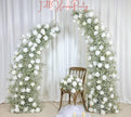 U.S. Local Stock- Baby’s Breath Flower Arches For Weddings, DIY Floral Row Arrangement, Flower Wedding Arch for Event Backdrop Decoration