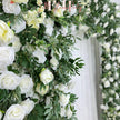US Seller---W8Ft x H8.53Ft Rollable Artificial  roses and green plants Arch Wedding Decoration, Flower Arch Wedding, Backdrop  Archway Party