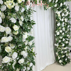 US Seller---W8Ft x H8.53Ft Rollable Artificial  roses and green plants Arch Wedding Decoration, Flower Arch Wedding, Backdrop  Archway Party