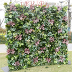 US Seller---Lush Green Leaves 5D Flower Wall (8x8 ft) - Roll-Up Fabric Flower Wall for Wedding Party Photo Backdrop