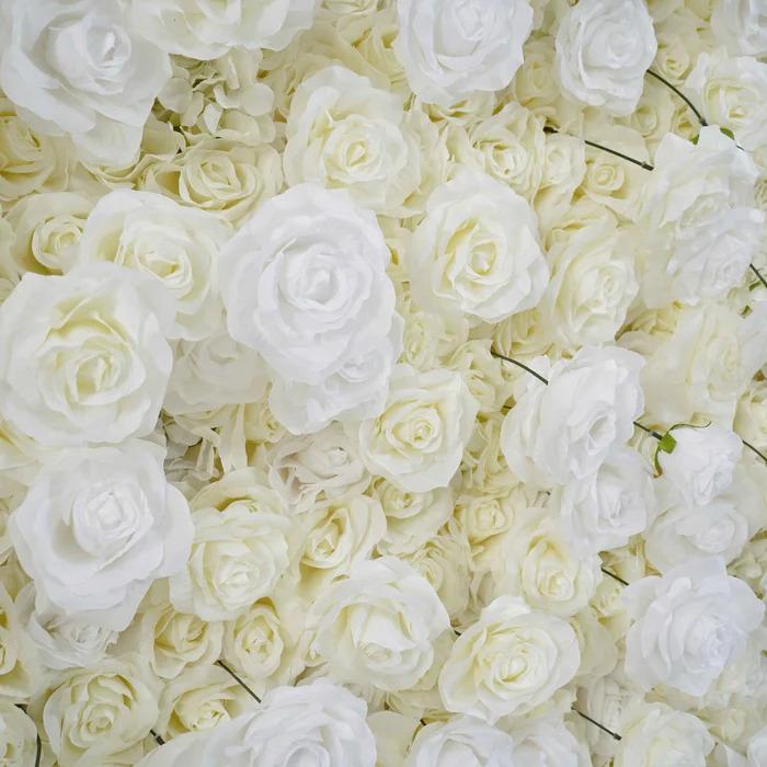 US Seller---5D Rose Flower Wall 8*8ft- Flower Wall Rolling Up Curtain Wall, Fabric Flower Wall, Wedding Party Photo Backdrop