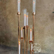 50''-Gold 8 Arm Metal  Candle Holder, Tall Stand Glass Candles, Candle Holders, Wedding, Shower Party, Event Table Centerpiece