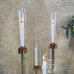 50''-Gold 8 Arm Metal  Candle Holder, Tall Stand Glass Candles, Candle Holders, Wedding, Shower Party, Event Table Centerpiece