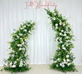 US Seller---Greenery Eucalyptus White Rose Flower Archway, Wedding Backdrop Flower Archway, Wedding Flower Arrangement, Stage Outdoor Party