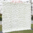 3D White Rose and Dahlia  Fabric Backdrop Flower Wall, Wedding Party Photo Background, Wedding Decoration, Easy and Quick Assembly