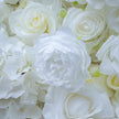 US Seller---5D Rose Flower Wall 8*8ft- Flower Wall Rolling Up Curtain Wall, Fabric Flower Wall, Wedding Party Photo Backdrop