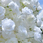 US Seller---5D Rose Flower Wall 8*8ft- Flower Wall Rolling Up Curtain Wall, Fabric Flower Wall, Wedding Party Photo Backdrop