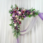 USA Local Stock---Wedding Arch Decoration with pink purple and white roses （Free matching curtains ）