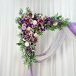 USA Local Stock---Wedding Arch Decoration with pink purple and white roses （Free matching curtains ）