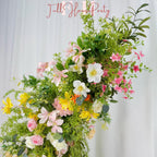 Wildflower Wedding Arch: Artificial Rose & Hydrangea Floral Arrangement