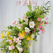 Wildflower Wedding Arch: Artificial Rose & Hydrangea Floral Arrangement