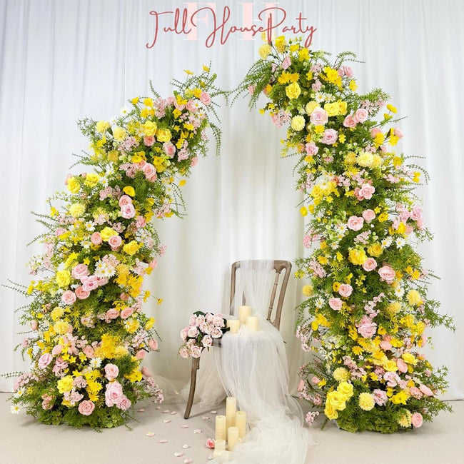 Spring Wedding Flower Arch: DIY Floral Arrangement for Backdrop