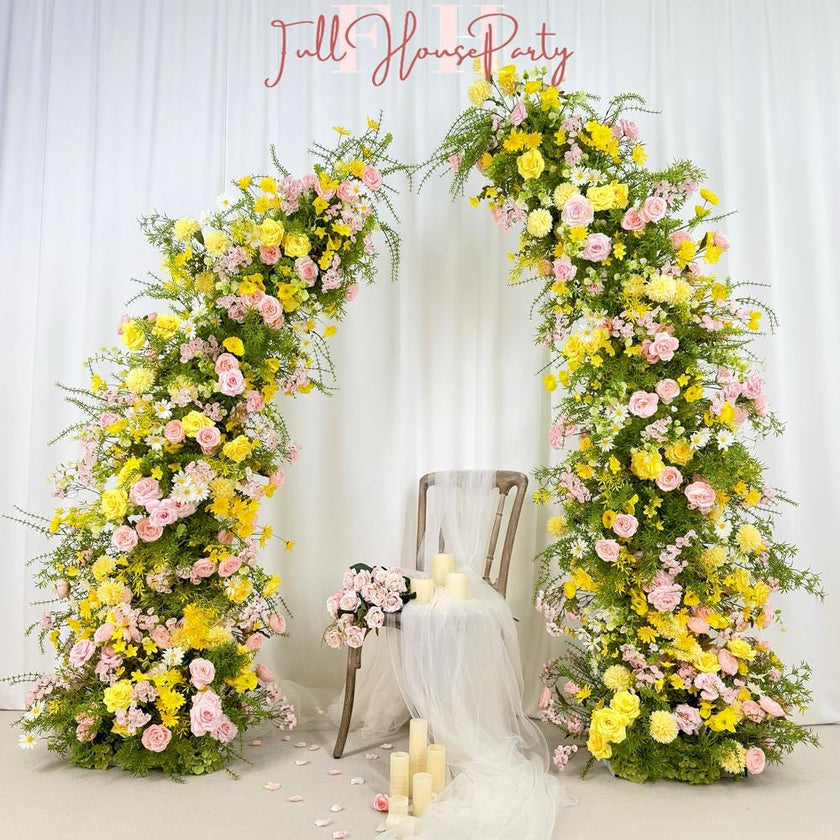 Spring Wedding Flower Arch: DIY Floral Arrangement for Backdrop