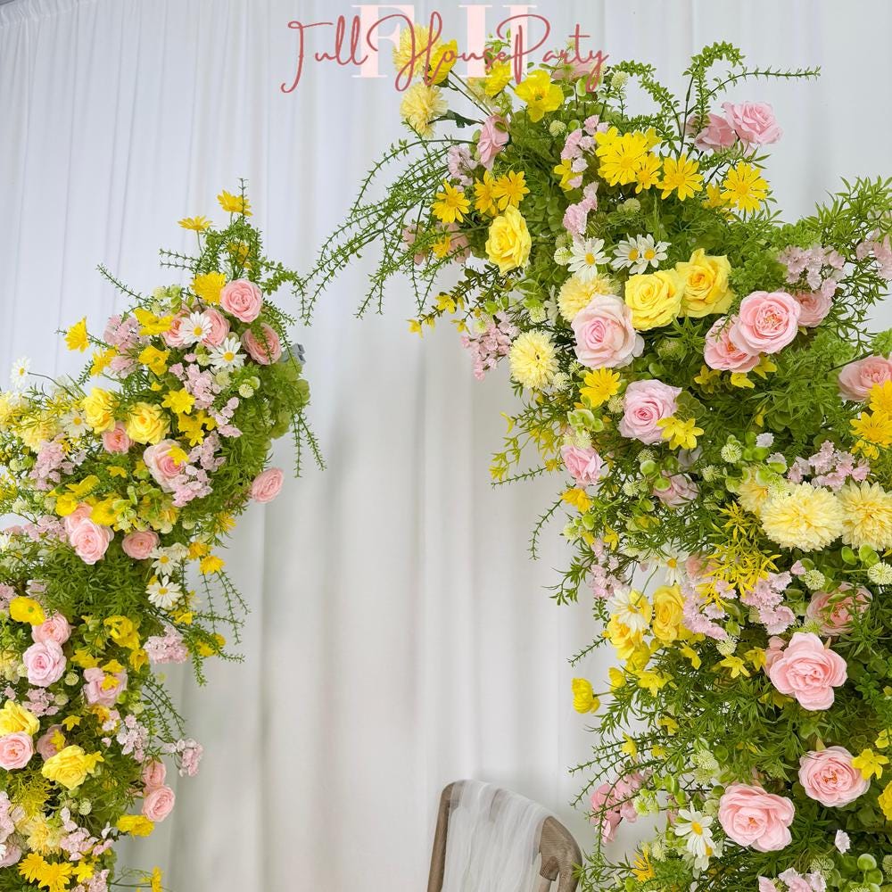 Spring Wedding Flower Arch: DIY Floral Arrangement for Backdrop
