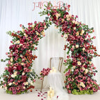 US Seller---Wedding Arch Retro Style Artificial Flowers –Rustic Floral Row Arrangement for Wedding Pillars