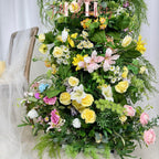 U.S. Local Stock – Spring-Inspired Flower Arches For Weddings, DIY Floral Row Arrangement, Flower Wedding Arch for Event Backdrop Decoration