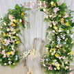 U.S. Local Stock – Spring-Inspired Flower Arches For Weddings, DIY Floral Row Arrangement, Flower Wedding Arch for Event Backdrop Decoration