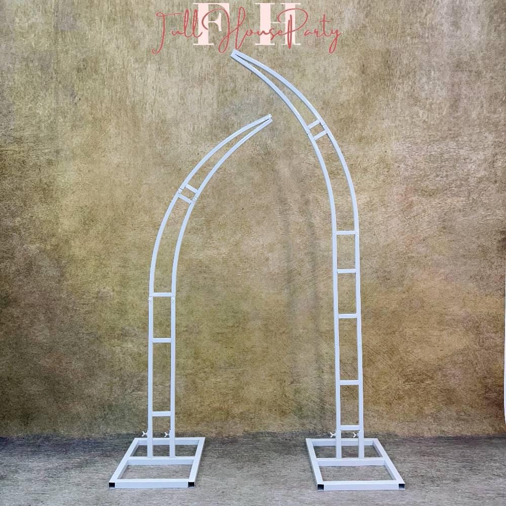 50% Off / Ships from Houston / Wildflower-Inspired Wedding Arch Décor, Artificial Rose Bull Horn Archway Flowers, Flower Row Arrangement