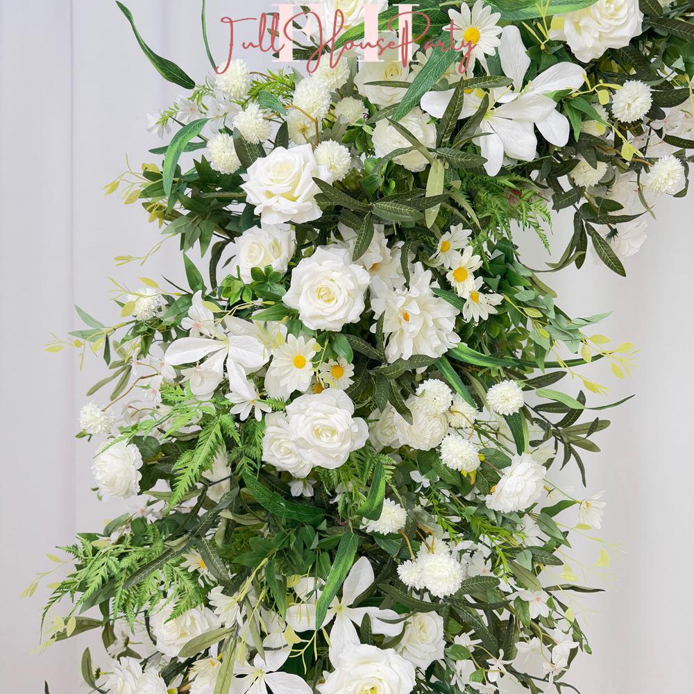 Ivory Rose Wedding Arch Flower Arrangement