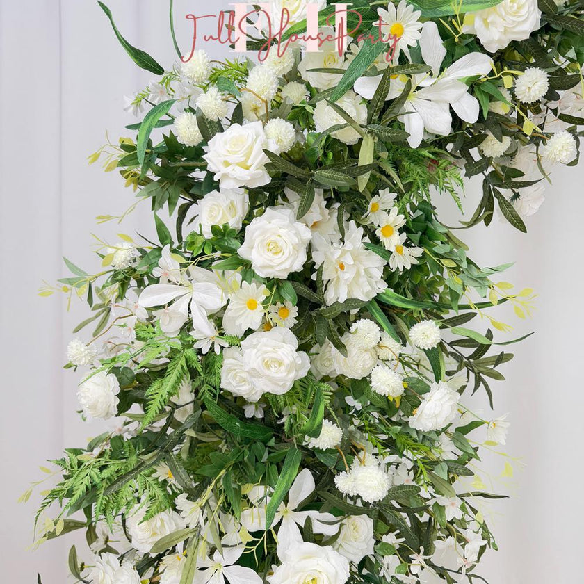 Ivory Rose Wedding Arch Flower Arrangement