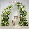 White Floral & Greenery Arch: Wedding Flower Arrangement (6ft + 7ft)