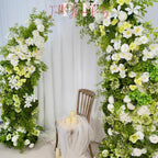White Floral & Greenery Arch: Wedding Flower Arrangement (6ft + 7ft)