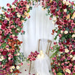 US Seller---Wedding Arch Retro Style Artificial Flowers –Rustic Floral Row Arrangement for Wedding Pillars