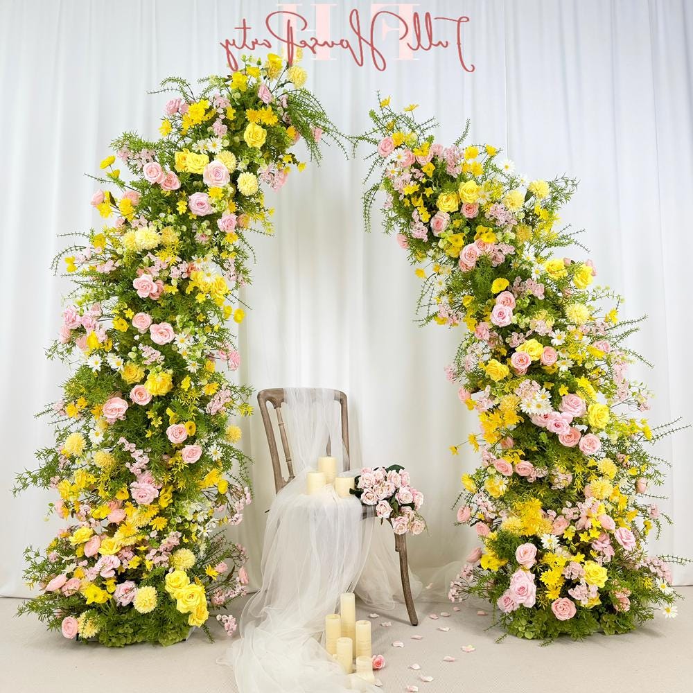 Spring Wedding Flower Arch: DIY Floral Arrangement for Backdrop