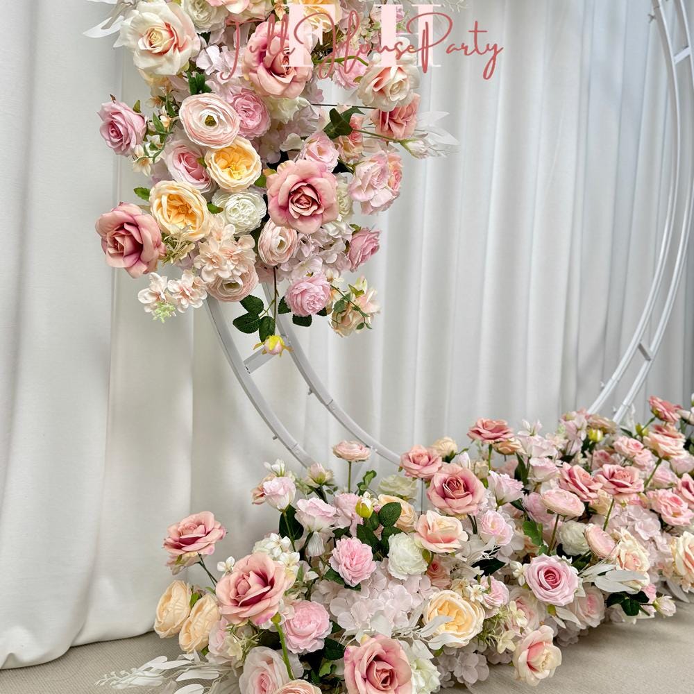 Wildflower Wedding Arbor Arrangement: Rustic Floral Arch Decor