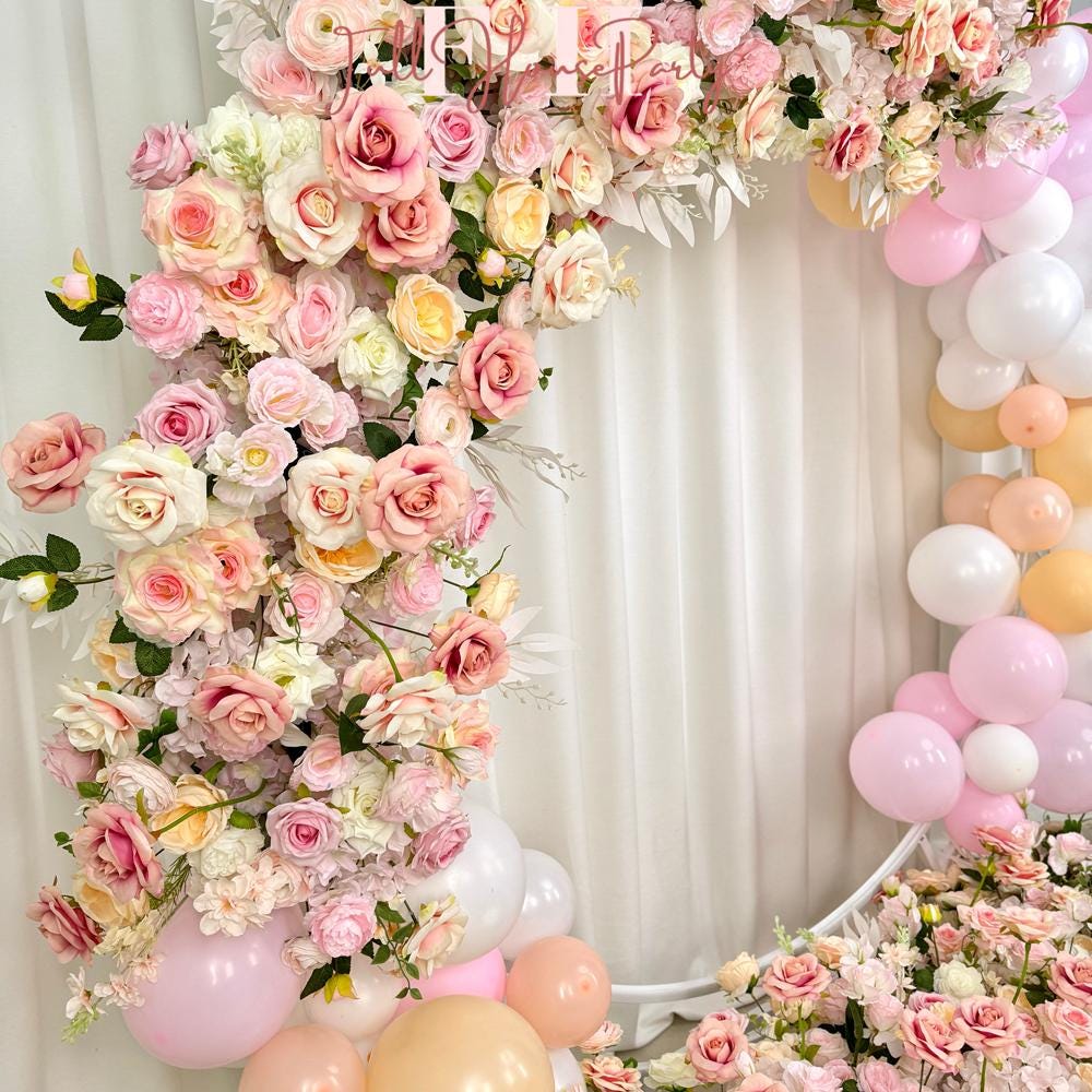Wildflower Wedding Arbor Arrangement: Rustic Floral Arch Decor