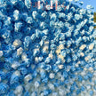 Blue White Gradient Faux Rose Backdrop Wall