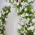 Ivory Rose Wedding Arch Flower Arrangement: 6ft & 7ft Archway