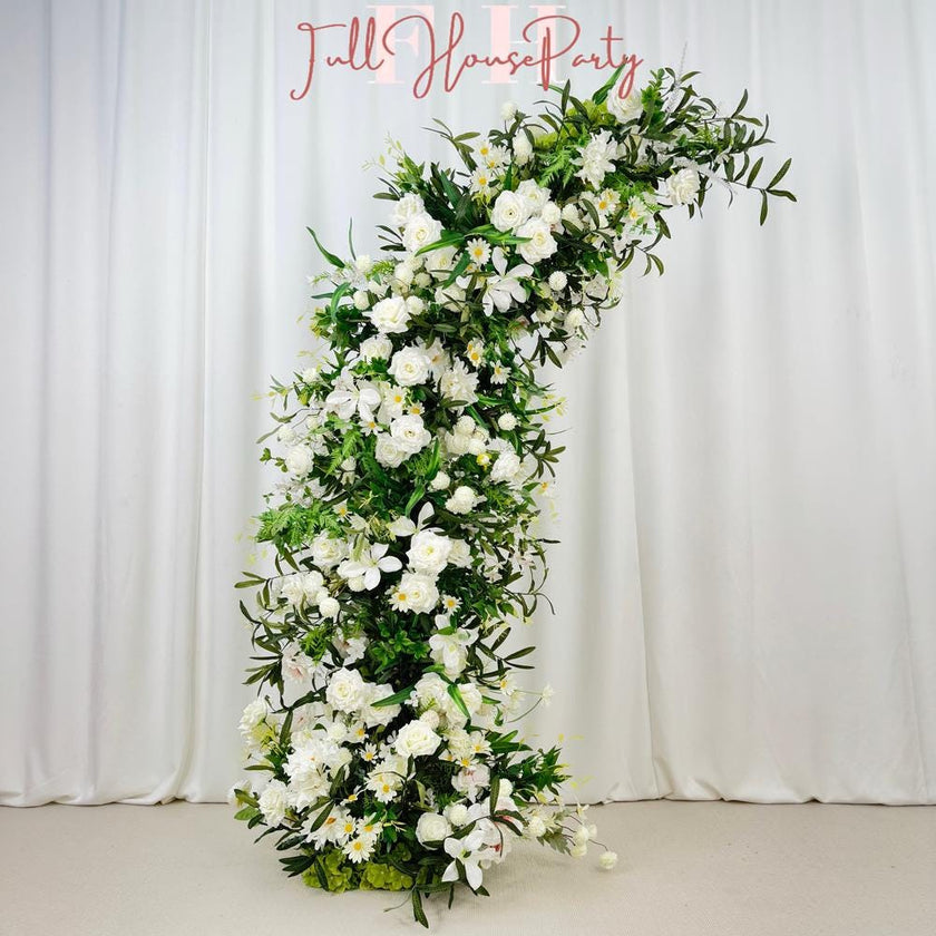 Ivory Rose Wedding Arch Flower Arrangement