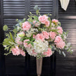 24'' Blush Rose Floral Hemispheres (2-Pack)
