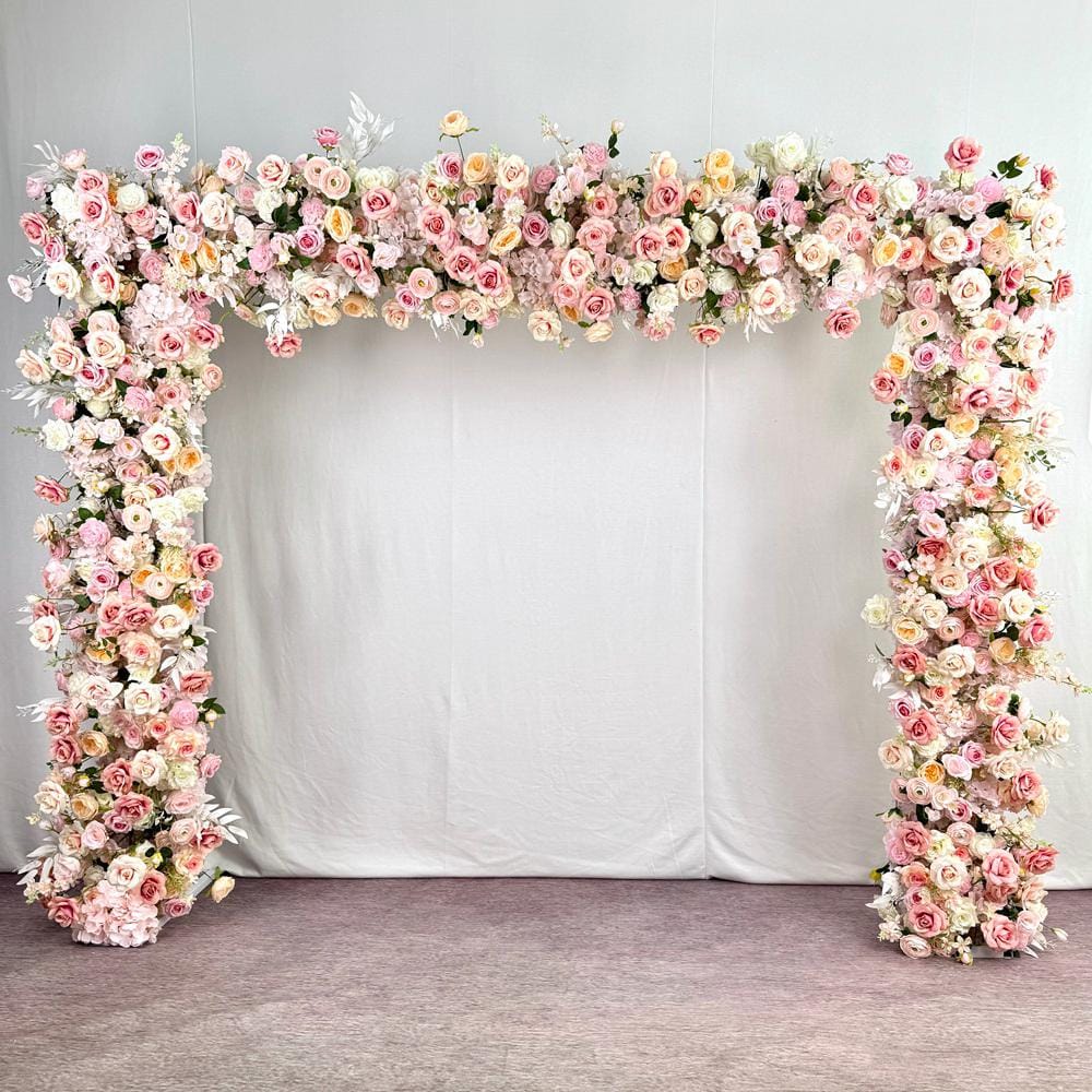 Ships from USA /Blush Pink Rose & Wildflower Garland: Wedding Table Centerpiece
