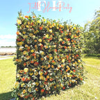 8x8 ft Rose Flower Wall: Fabric Wedding Photo Backdrop