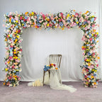 Wildflower Wedding Table Runner: Rustic Floral Arrangement